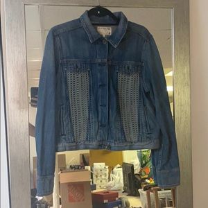 Rag and Bone crochet denim jacket